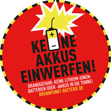 Aufklärungskamapgne Lithium-Batterien zur Entsorgung